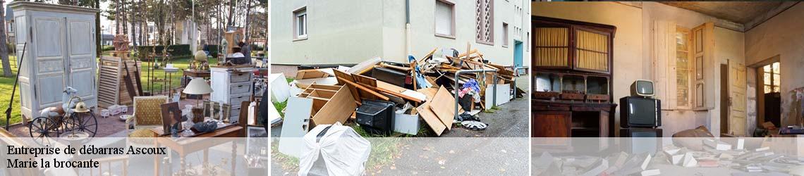 Entreprise de débarras  ascoux-45300 Marie la brocante